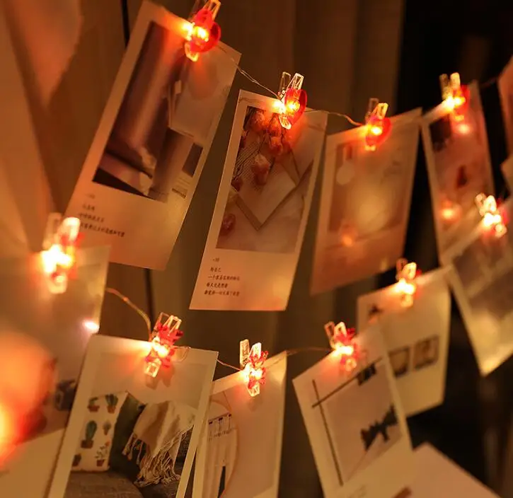 

Декоративная цветная гирлянда из медной проволоки