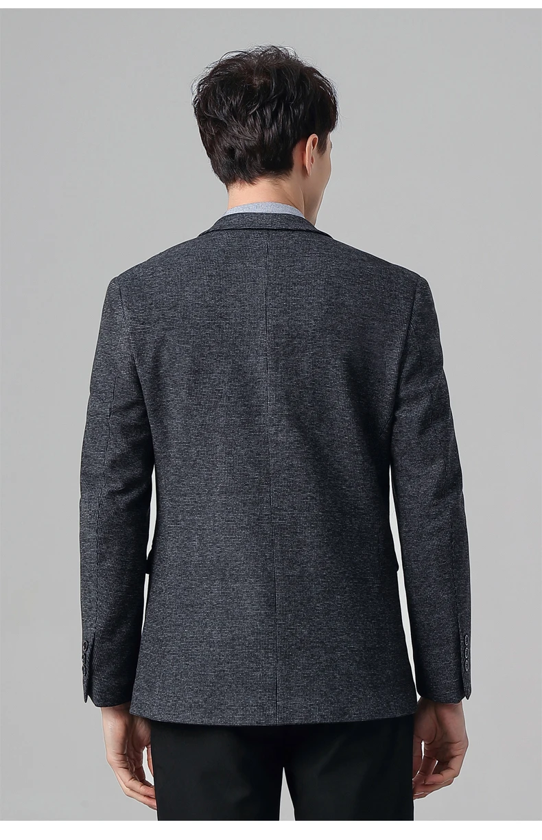 BATMO 2020 Новое поступление весенний Повседневный серый мужской блейзер в клетку