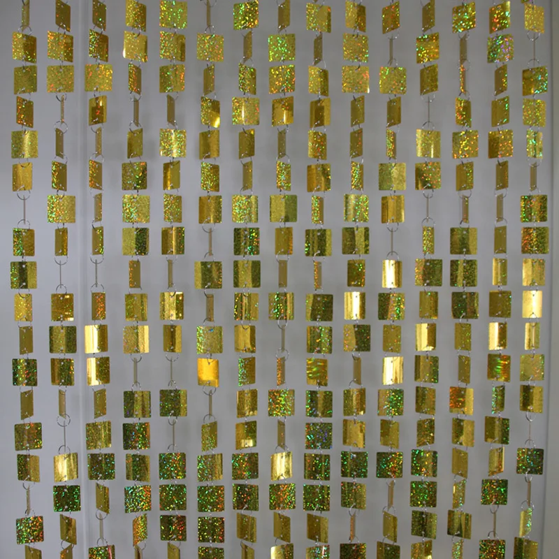 10 м DIY лазерные пайетки подвесные украшения модные занавески для интерьера дома