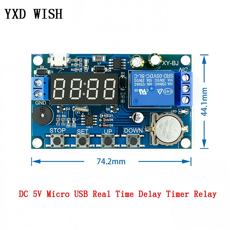 DC 5V Micro USB реле таймера задержки модуль настоящий 24 Hourse переключатель времени