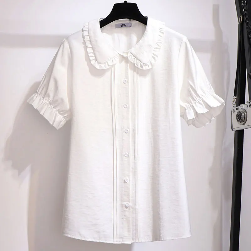Женская блузка с коротким рукавом размера плюс 6XL 5XL 4XL 3XL|Блузки| |