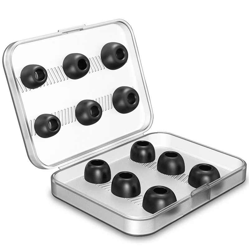 Насадки для наушников Apple Airpods Pro мягкие силиконовые насадки с эффектом памяти