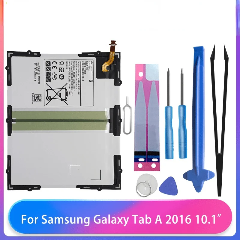 

Original Samsung Galaxy Tab A 10.1“ 2016 T580 SM-T585C T585 T580N Tablet Battery EB-BT585ABE 7300mAh With Free Tools AKKU