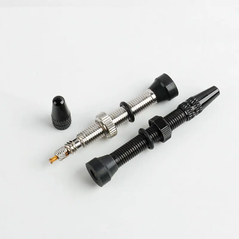 

Bicycle 40/60/80mm 2PCS bicycle tubeless tire Presta valve for road tubeless rim brass core brass rod with installation tool