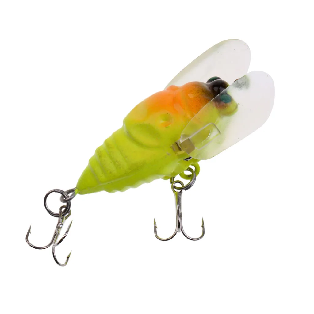 Крылатый Цикада Topwater Popper Crawler пресноводные приманки приманка для ловли окуня