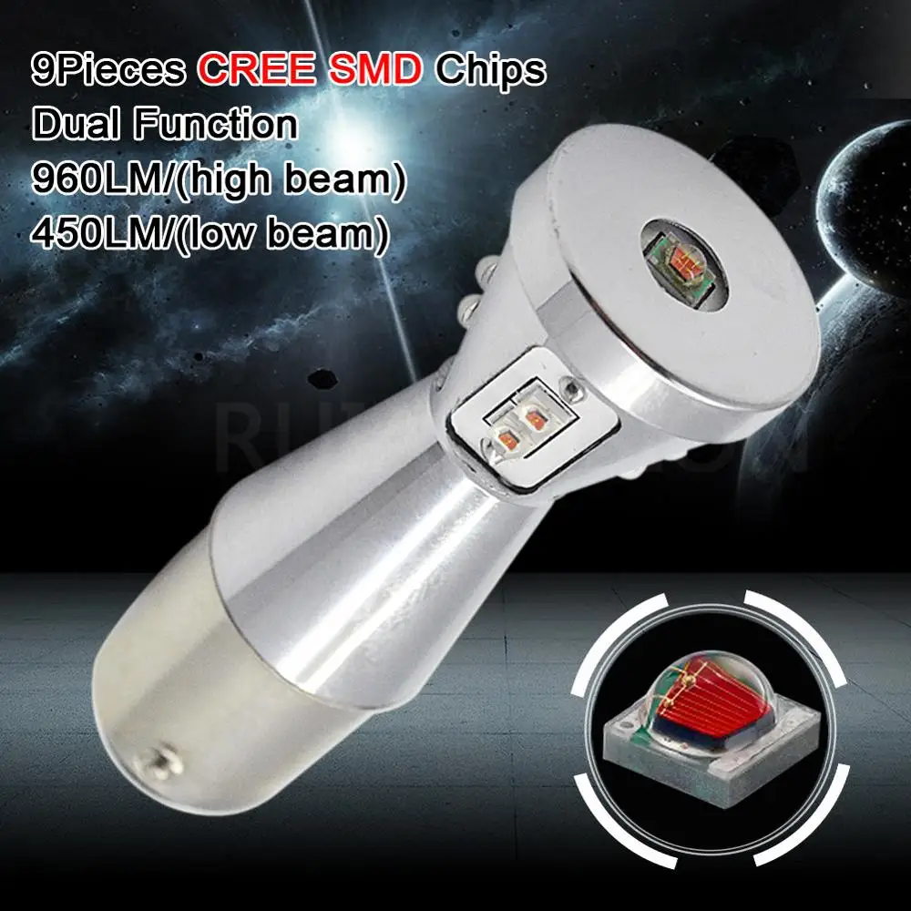 СВЕТОДИОДНЫЙ Автомобильный стоп сигнал 2x48 Вт S25 1157 BAY15D P21/5 9SMD XBD ДХО двойной