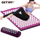 Getinfit Eco Mat Массажер для акупрессуры натуральный льняной хлопковый акупунктурный коврик + подушка для рефлексотерапии