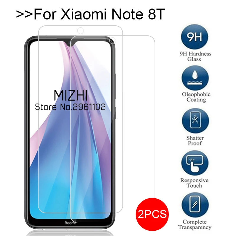 Оригинальное стекло для Xiaomi Redmi note 8 t 2 шт. Защитное экрана xiomi xaomi ksiomi 8t защитная