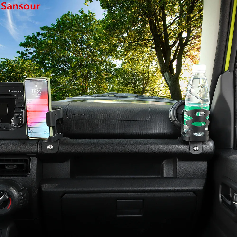 

Sansour Universal Car Bracket for Suzuki Jimny 2019+ Car Mobile Phone Bracket Drink Cup Holder Stand for Suzuki Jimny 2019+