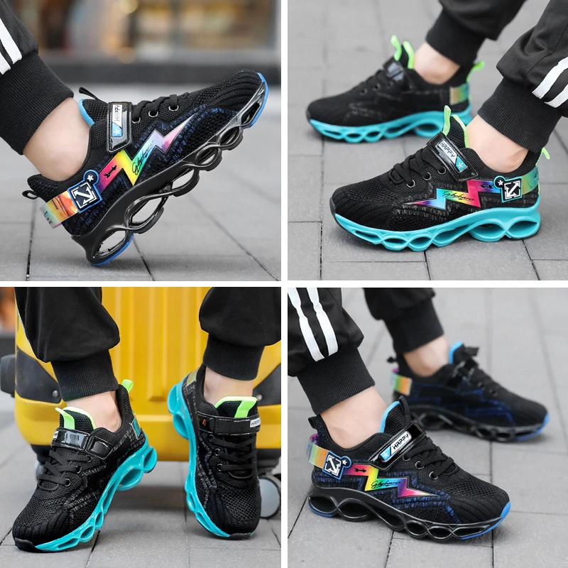 

Outdoor Boys Sneakers Big Children Running Shoes Spring Autumn Breathable Athletic Shoes Kids Sport Shoes For Boy Light Mesh