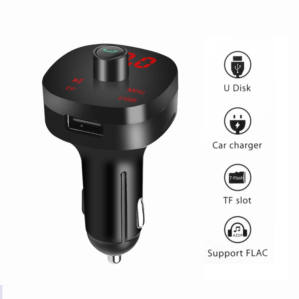 Беспроводной автомобильный mp3-плеер аудио адаптер 4,0+ EDR Bluetooth Hands free автомобильный комплект fm-передатчик двойной USB телефон зарядное устройство для автомобиля стерео