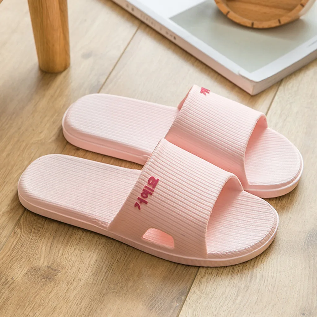 Тапки для душа женские на плоской подошве домашние и тапочки семейная Уличная