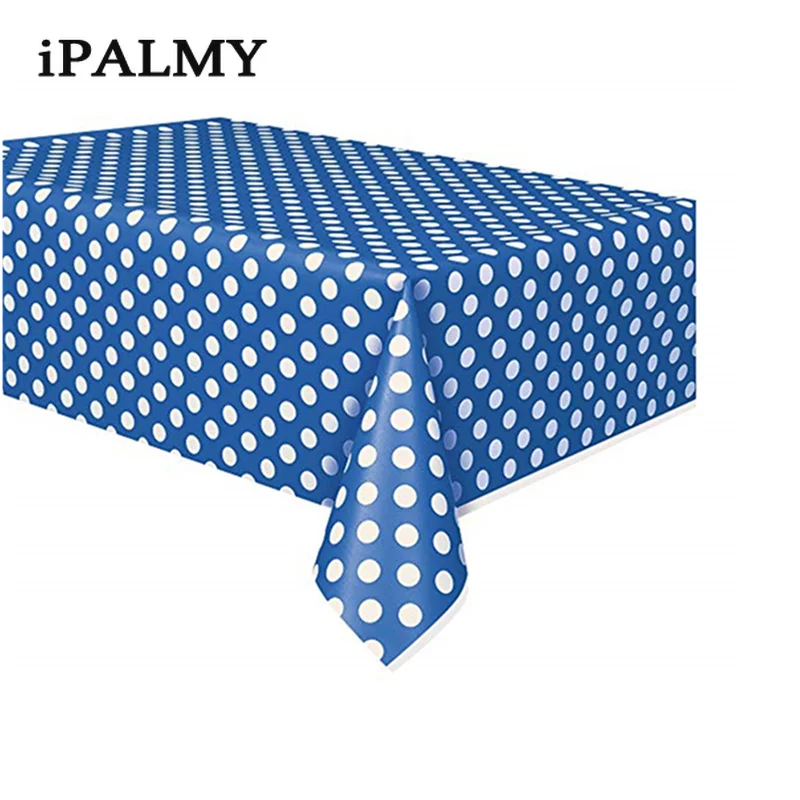 Ipalmy 5 шт. 180*108 см пластиковые одноразовые вечерние скатерти в горошек для свадьбы
