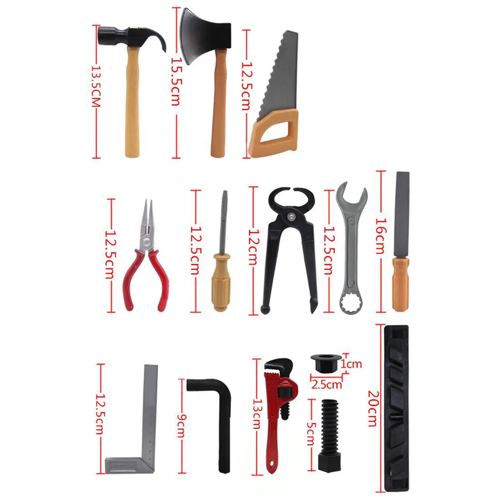 

1 X New Plastic Building Tool Kits Set Kids Diy Construction Educational Toys Children's simulation repair tool boy cosplay toy