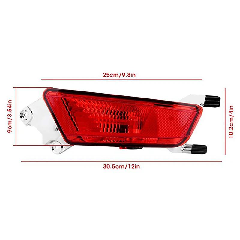 

Car Rear Bumper Fog Light Parking Warning Light Reflector Taillights for Land Rover Range Evoque 2012-2018