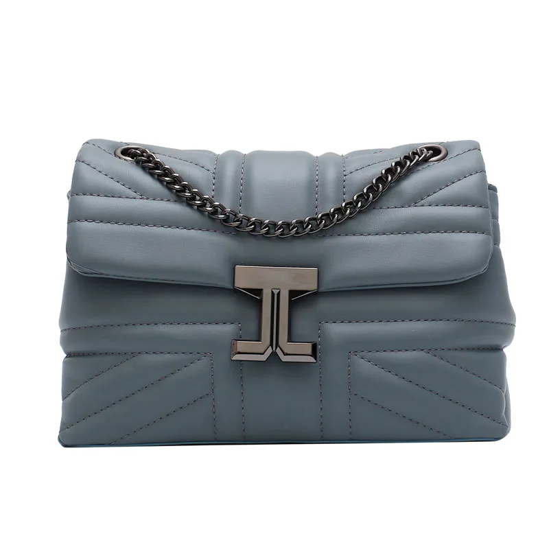 

Female Thread PU Leather Crossbody Bags for Women 2020 Chain Shoulder Messenger Bag Ladies Hand Sling Luxury Handbags Designer