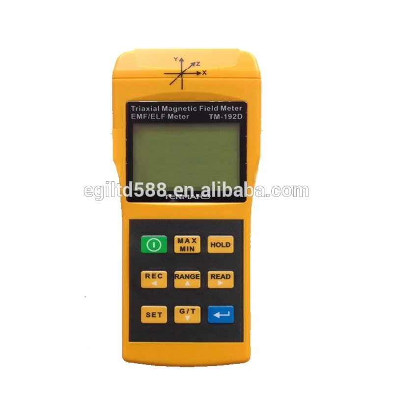 

TENMARS TM-192D 3-Axis ЭМП электромагнитное магнитное поле Gauss Meter EMF 30 ~ 2000HZ с Datalogger