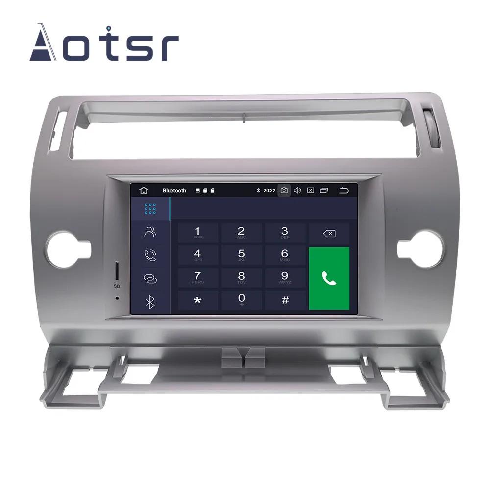 Автомобильный плеер с GPS навигацией Android 9 1 7 &quot 16 ГБ для Citroen C4 Quatre Triump 2004 2012