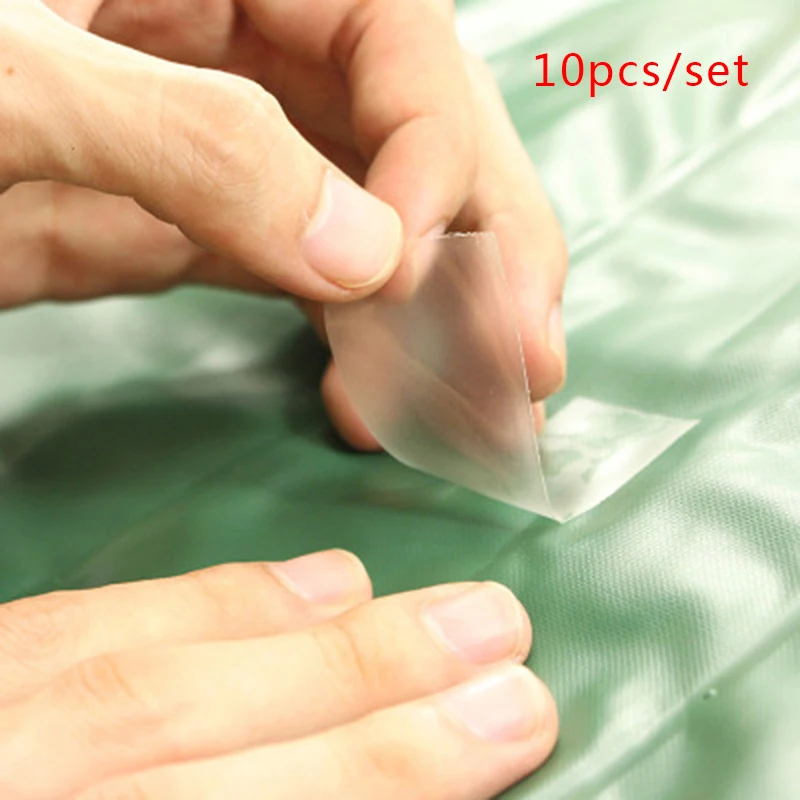

10pcs Swimming Float Repair Kit PVC Puncture Repair Patch Glue Kit Adhesive For Inflatable Toy Pools Float Air Bed Dinghies