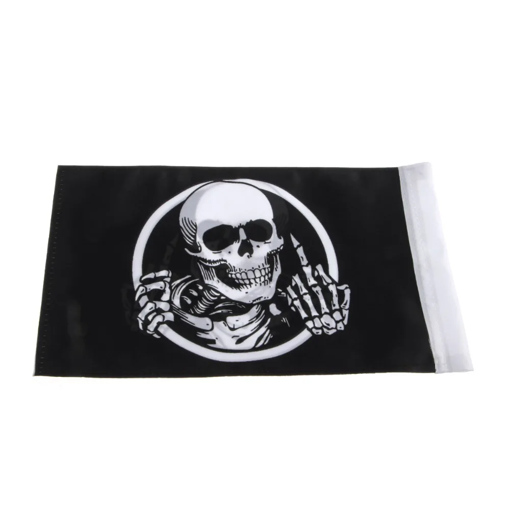 

Универсальный багажник для мотоцикла 6x9 дюймов, стойка из полиэстера с вертикальным флагом в виде черепа для Harley, Honda, Yamaha, Suzuki