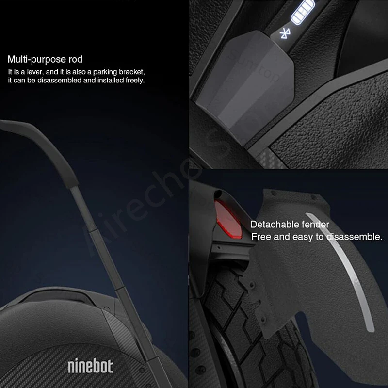 Ninebot Segway One Z10 Z6 самобалансирующийся электрический скутер 45 км/ч Поддержка Bluetooth складной Одноколесный велосипед мотор Ховерборд
