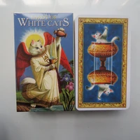 new tarot deck oracles cards mysterious divination white cats tarot cards for women girls cards game board game