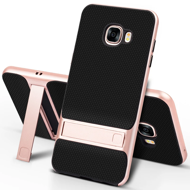 Абсолютно 3D чехол-подставка для мобильного телефона для samsung Galaxy C5 C5000 TPU силиконовый чехол для телефона 360 Защитный ковер samsung C5 Galaxy yc5 - Цвет: Royce Rose Gold