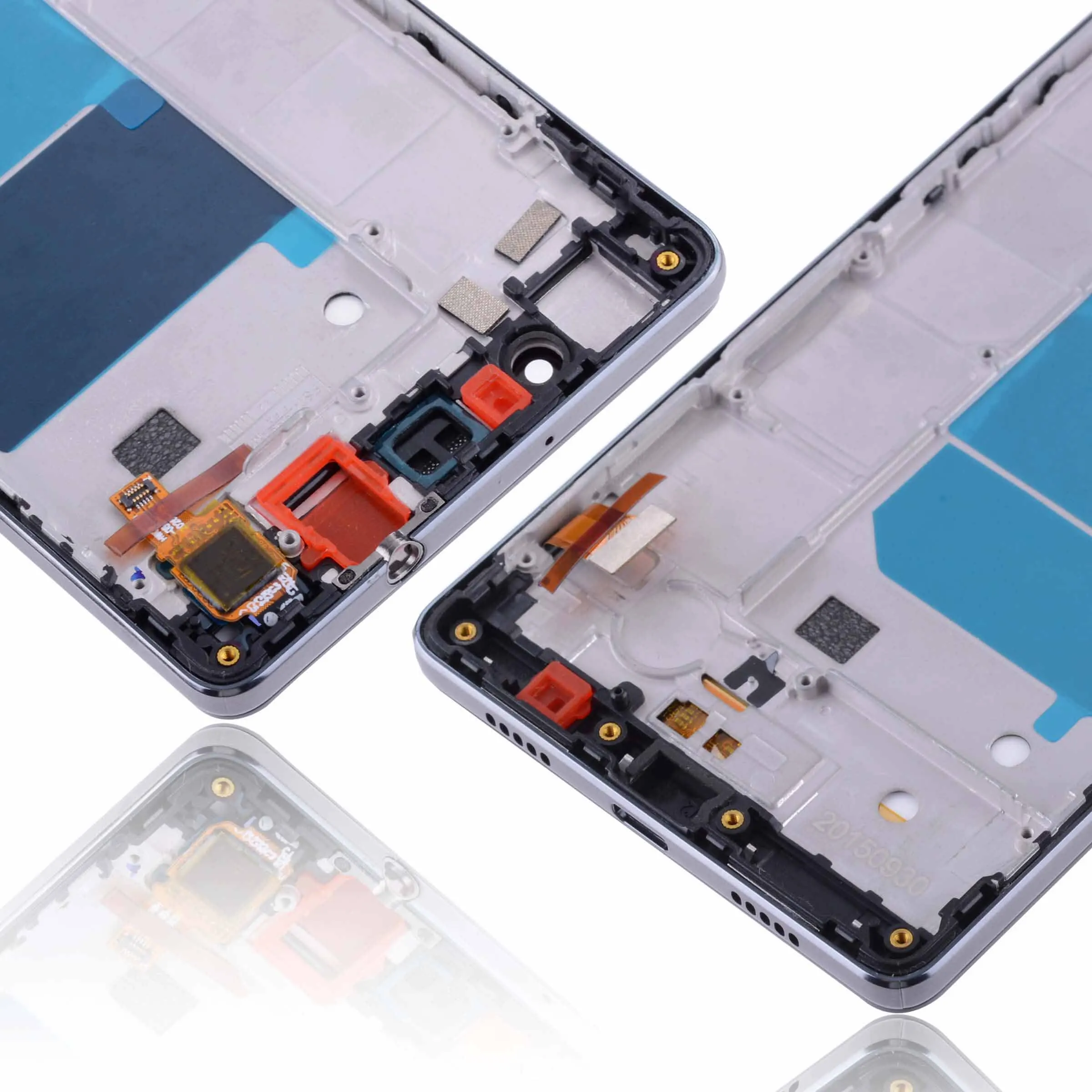 ЖК дисплей для HUAWEI P8 Lite ALE L21 Tela сенсорный фронтальный Com Aro Completo Módulo козырек