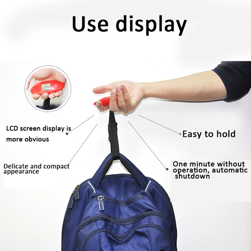 Juneiour 40 кг/100 г ЖК цифровые весы дорожные электронные для багажа портативный