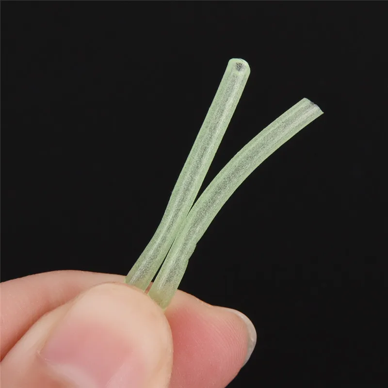 2 м Мягкие силиконовые Lumo трубки зеленые светящиеся рыболовные резиновые