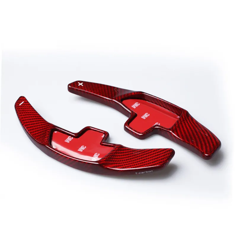 

Lengthen Style Red Glass fiber Steering wheel paddle shift Fit For Benz C200L C260L GLC GLE S CLA