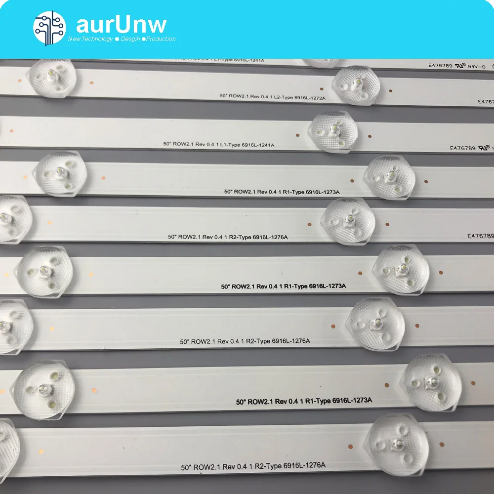 

12 шт. 100% Новый светодиодный Подсветка полосы для LG 50 "ТВ ROW2.1 REV 0,4 50LN575 LC500DUE 50LN5200 50LN5100 50LN5600 50LN570 50LA621