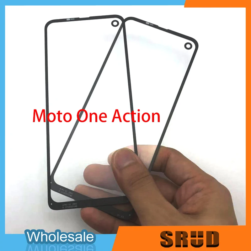 10pcs Outer Glass Lens For Motorola One One Action XT2013 One Fusion Plus LCD Touch Screen Front Outer Glass Repair Parts