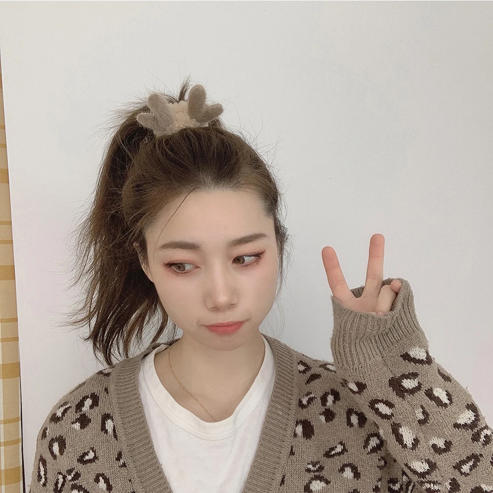 Модные новые плюшевые пальто из овечьей шерсти для детей Оленьи рога волос