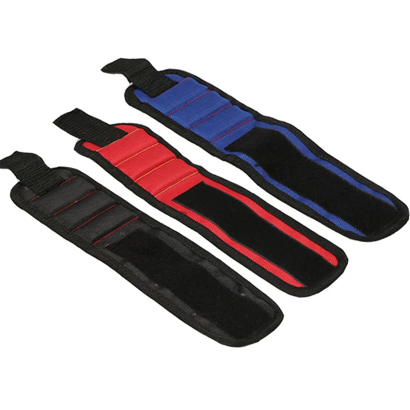 

Polyester Magnetic Wristband 6pcs Strong Magnets Portable Bag Electrician Tool Bag Screws Drill Holder Repair Tool Belt