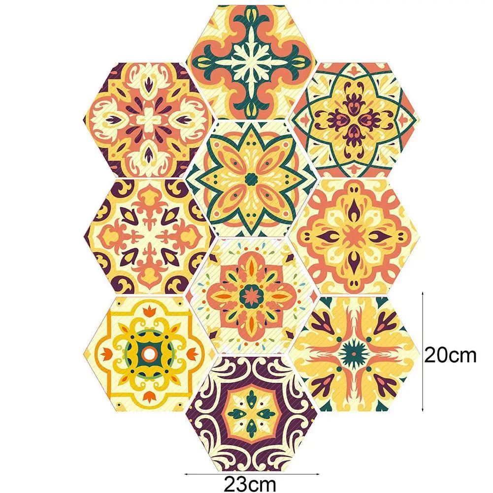 

10Pcs 3D Wall Stickers Hexagon Shape DIY Large Wall Decor Sticker Floor Stickers Home Decoration Art Ornaments Drop Shipping