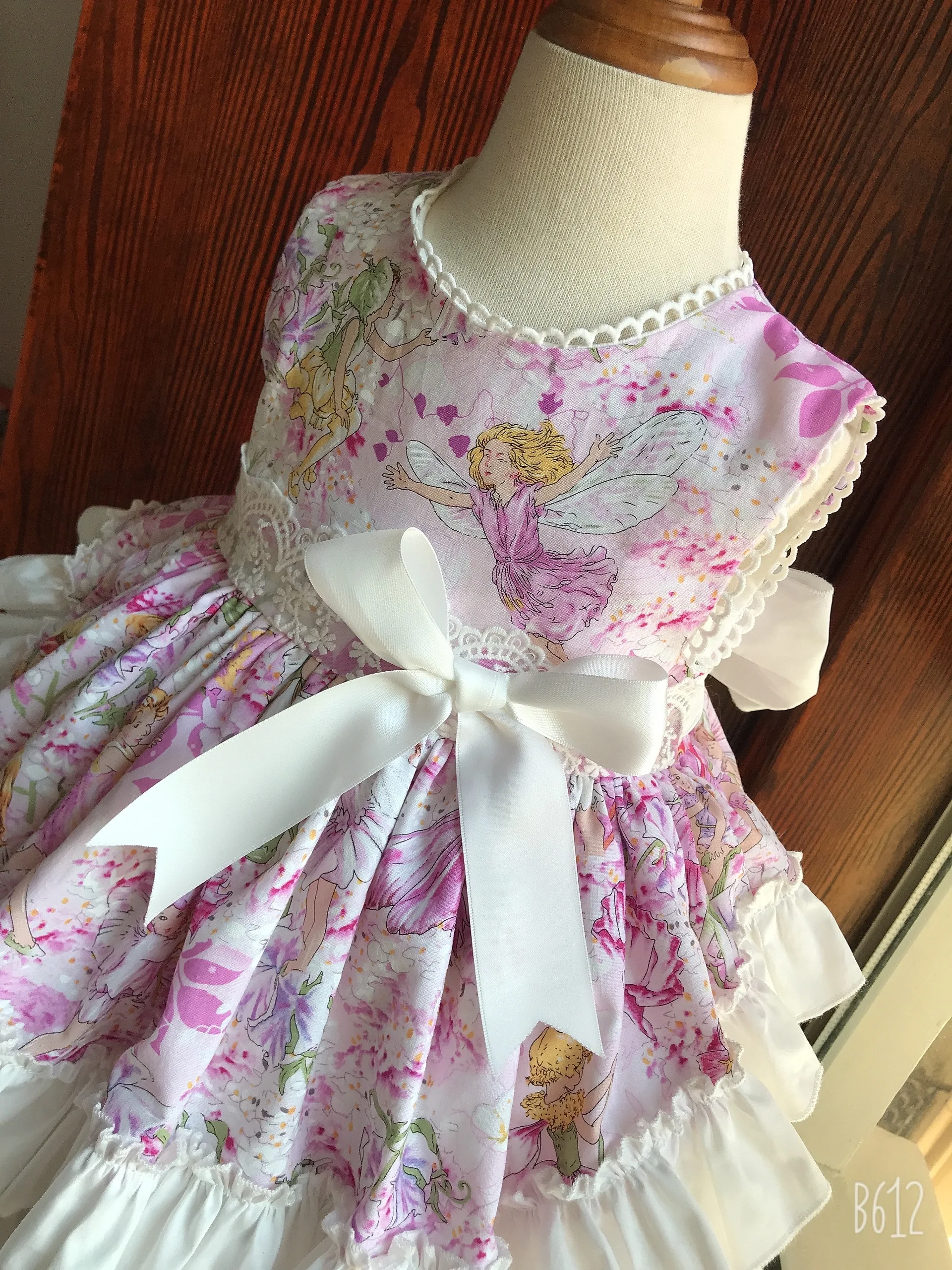 

Baby Girl Summer Sleeveless Pink Elves Spanish Vittage Lolita Ball Gown Princess Dress for Birthday Eid Holiday