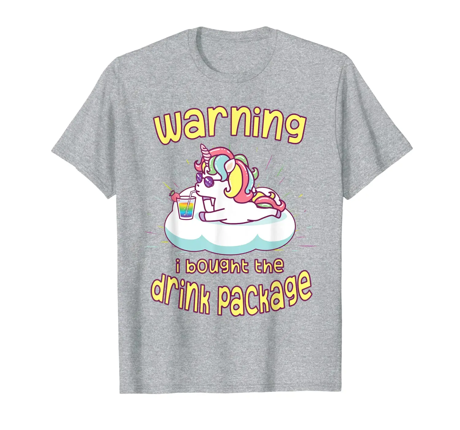 

Warning I Bought the Drink Package Funny Cruise Ship Saying T-Shirt