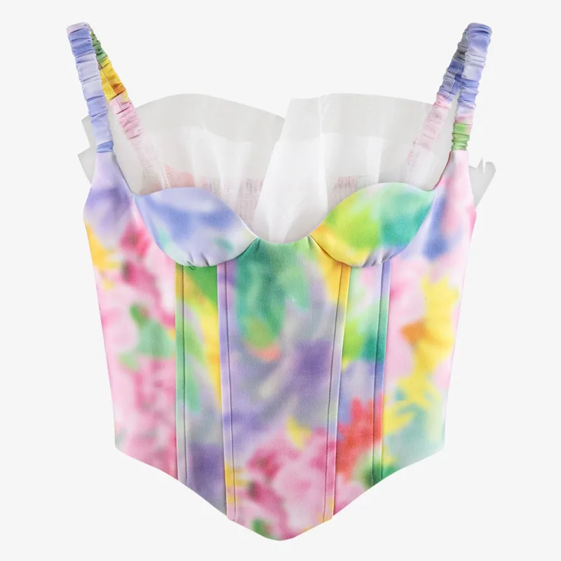 Женский костюм с юбкой DEAT повседневный квадратным вырезом без рукавов открытыми