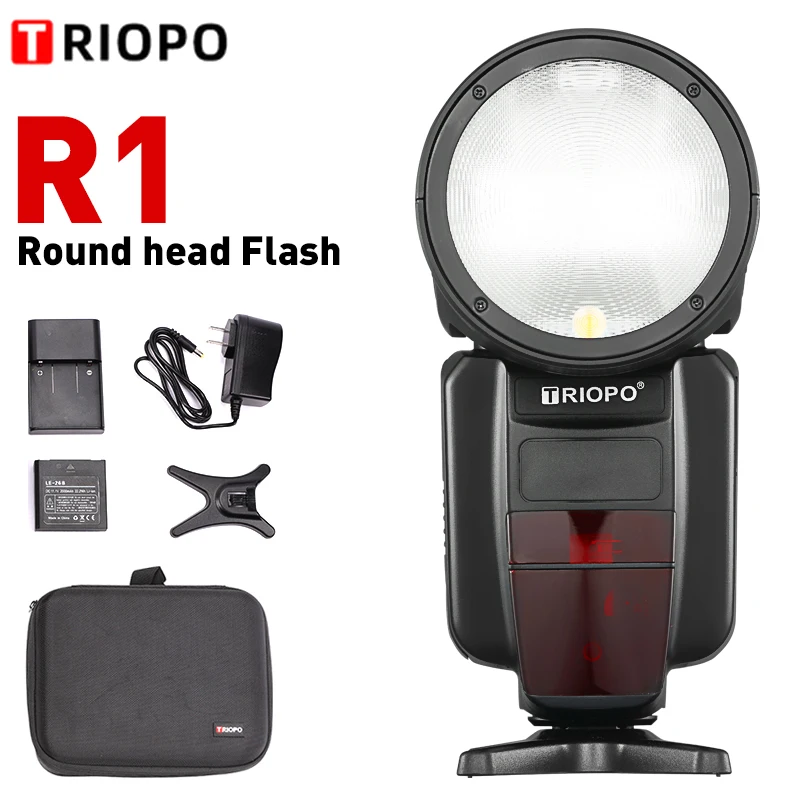TRIOPO R1 вспышка R1C R1N TTL 1/8000s HSS литиевая батарея Speedlite для Canon Nikon VS V1|Фотовспышки| |
