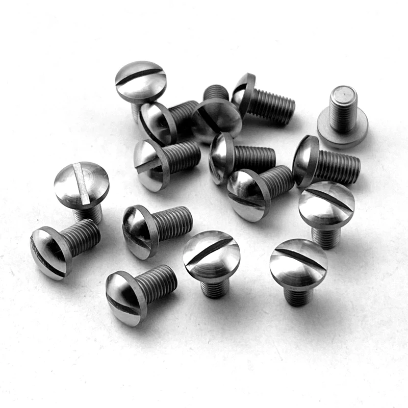 4pieces 416 Stainless Steel CNC Slotted Screws Bolts Kit Replacement for 1911 Grips Model Repair Tool Parts