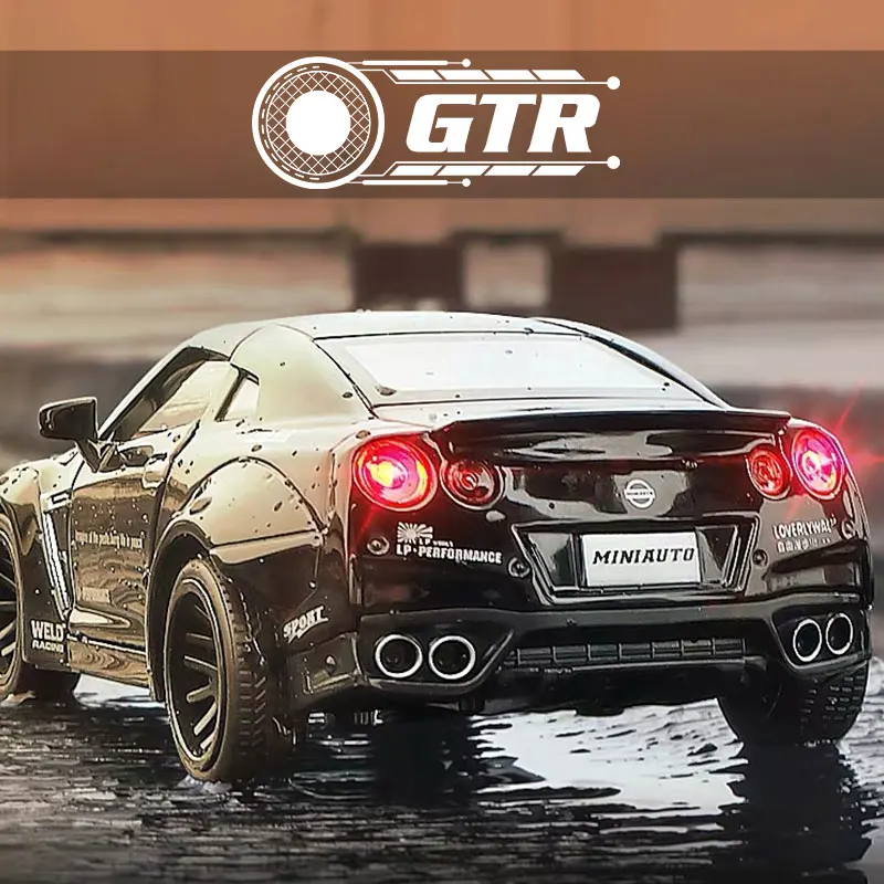 1/32 GTR Diecasts игрушечные модельные машинки игрушки для мальчиков и взрослых