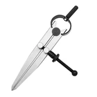 Роторный резак из углеродистой стали, скрайбер, делитель колеса, Компас для шитья кожи, отверстие, измерение расстояния, компас, делитель кожи, инструмент