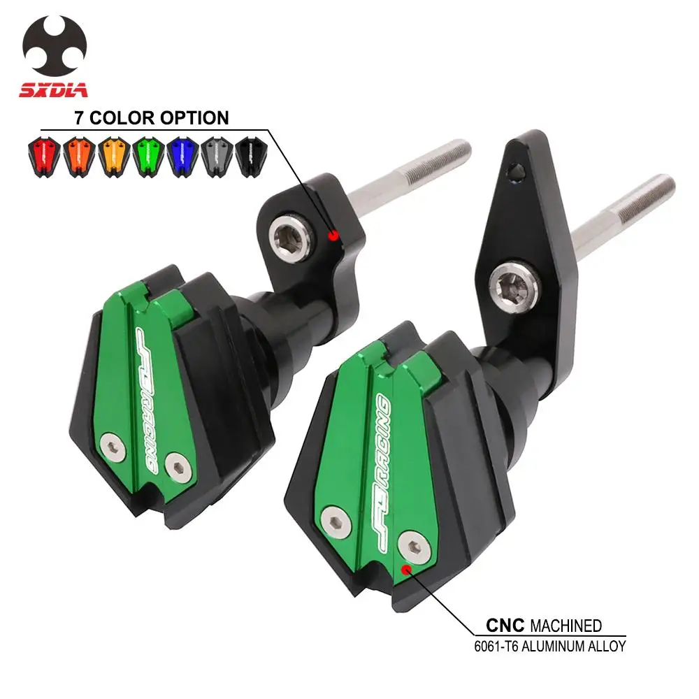 CNC мотоцикл алюминиевый Краш Pad Рамка слайдер защита от падения для KAWASAKI ER6F ER6N 2012