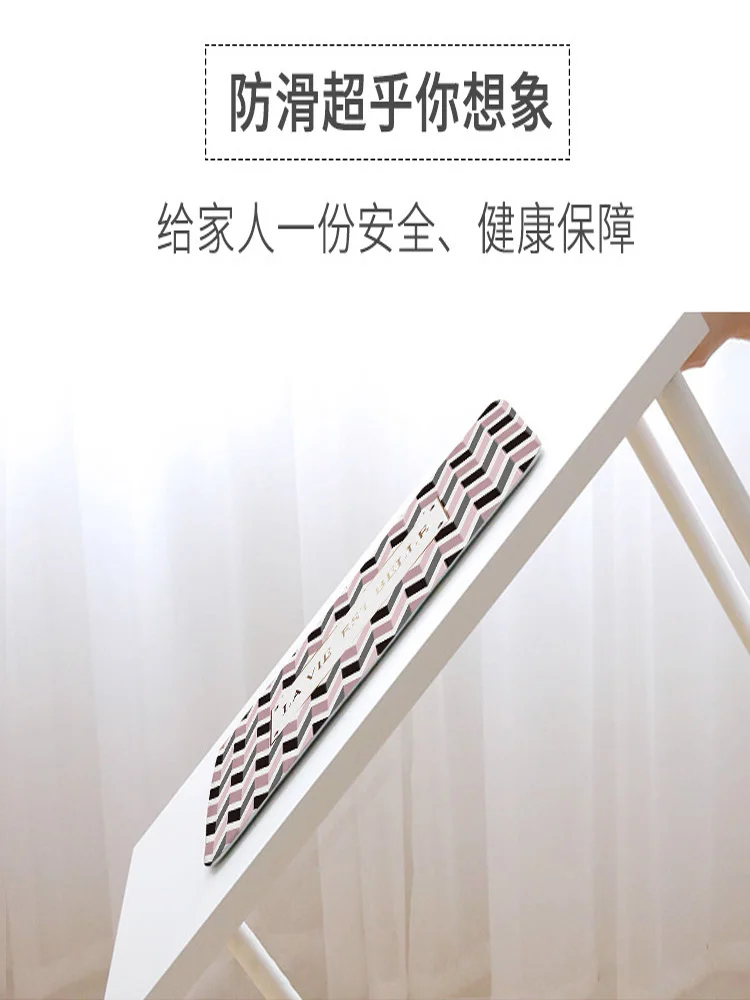 OIMG Anti-slip Bath Mat Silicone Door Bathroom Rubber PVC Rolled Sucker on Back 35x69cm | Дом и сад