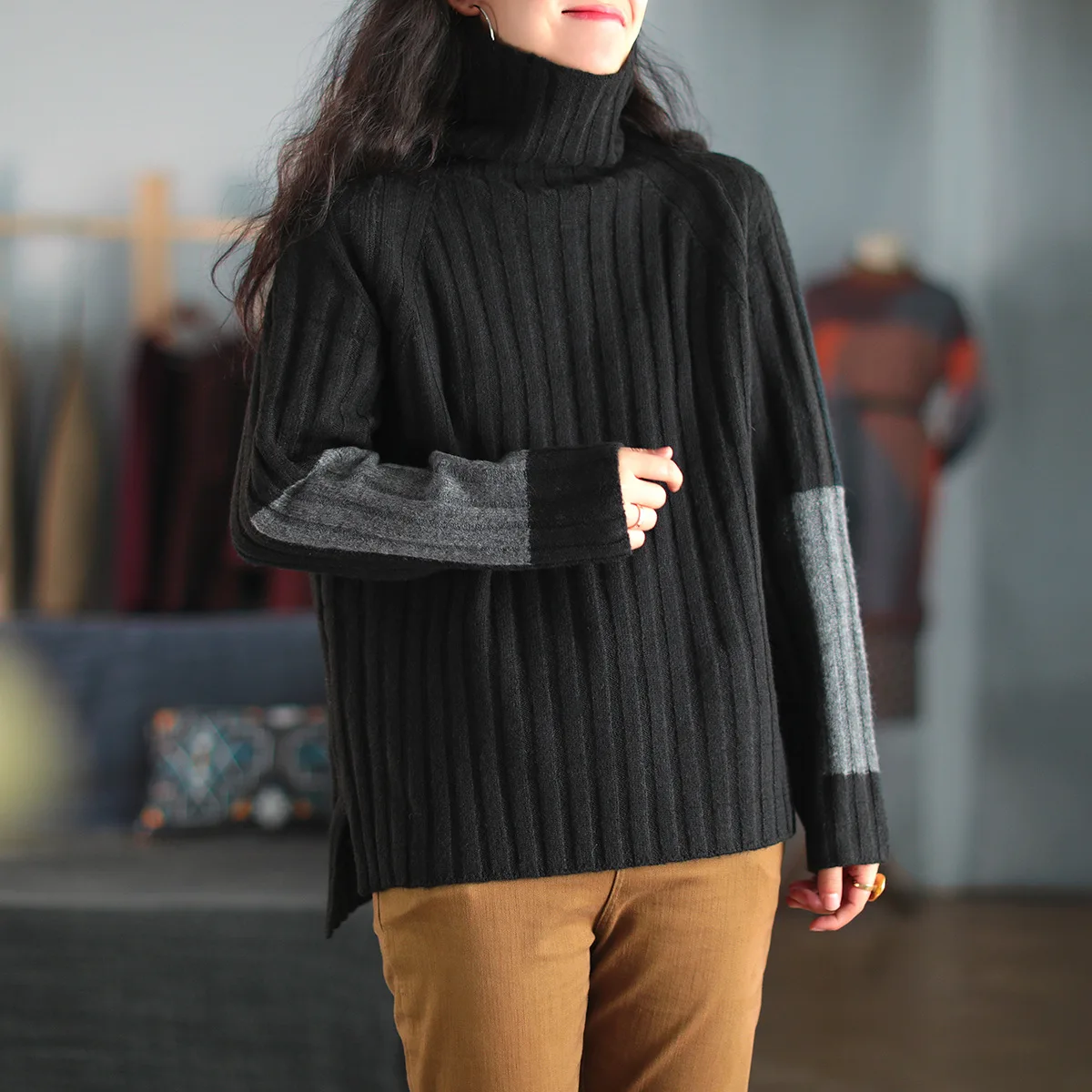 Новинка зимы 2020 модные женские пуловеры Max LuLu в китайском стиле повседневные