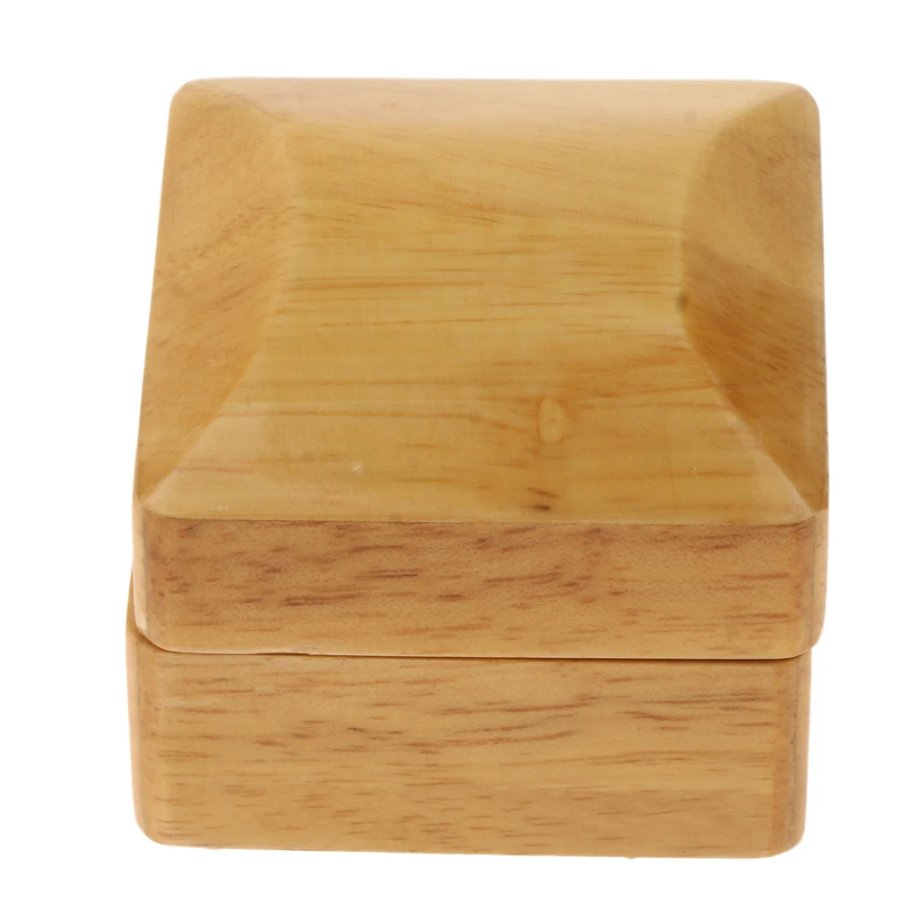 

Velvet Wood Jewelry Gift Box Wedding Ring Holder Display Box Storage Case