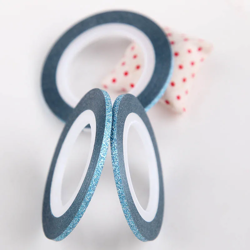 3 в рулонах для украшения ногтей блестящая золотисто-Серебряная лента зачистки