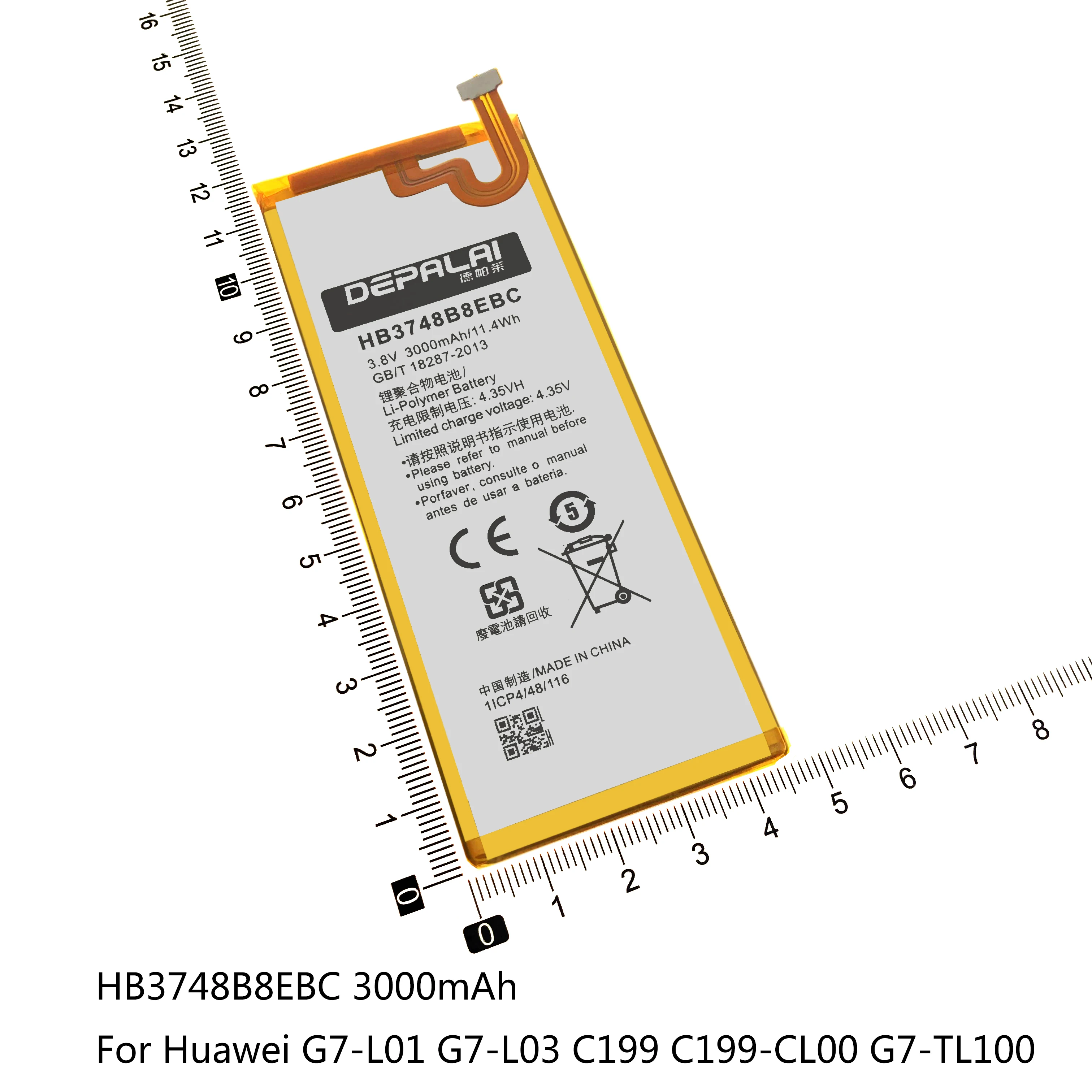 HB3748B8EBC HB396481EBC HB376787ECW Аккумулятор для Huawei G7 L03 C199 G7Plus honor5X G8 G8X HonorV8 UL00/TL00/AL00