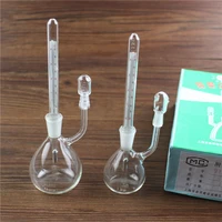 laboratory glass thermos pyknometer density bottle 25ml 50ml with thermometer